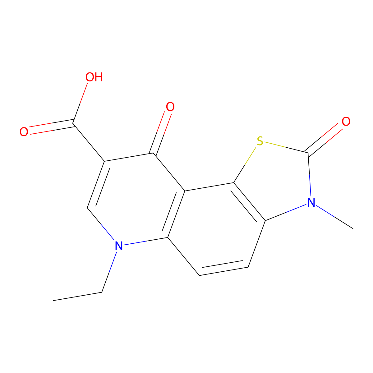 Tioxacin molecular structure, CAS 34976-39-1