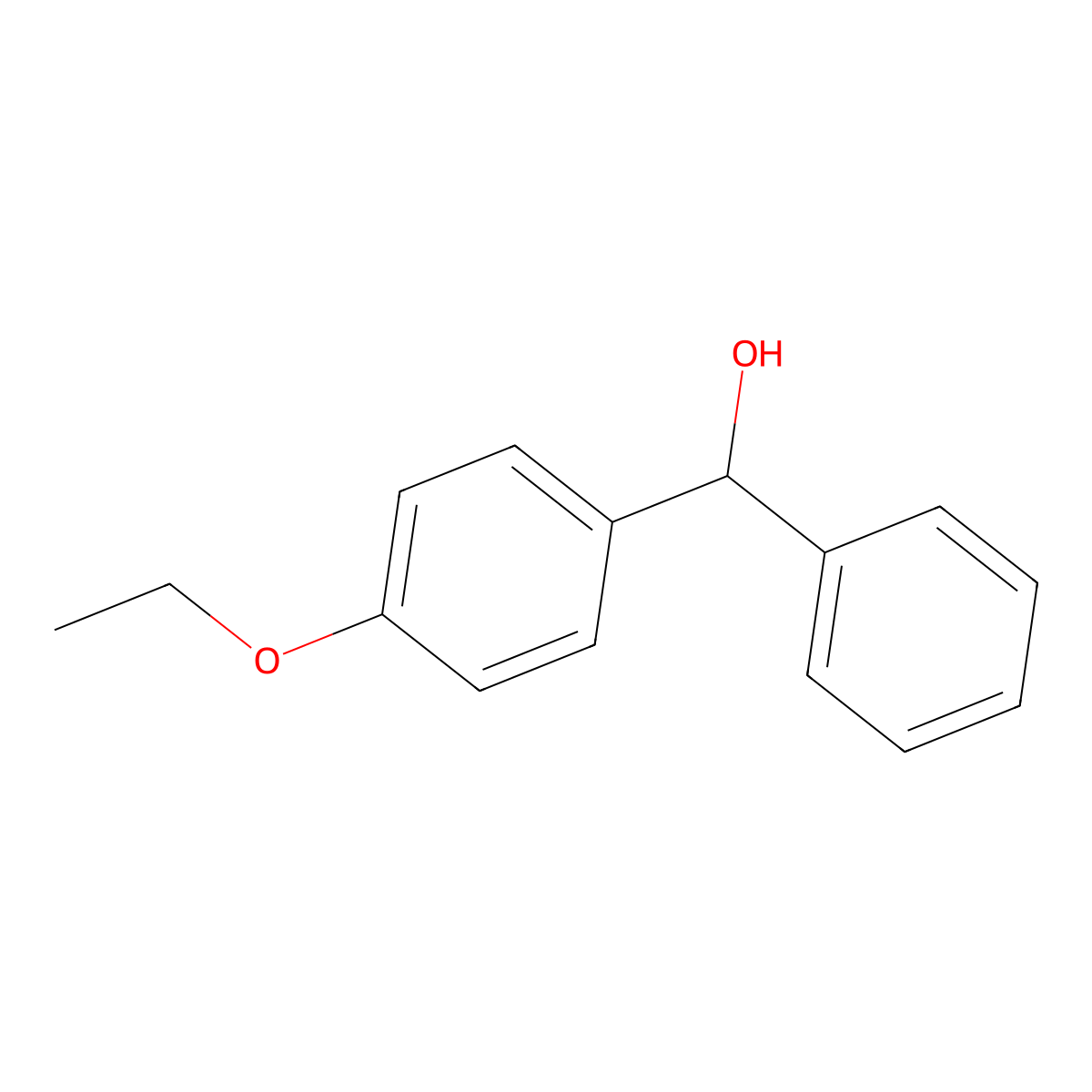 (4-Ethoxyphenyl)(phenyl)methanol molecular structure, CAS 34979-36-7