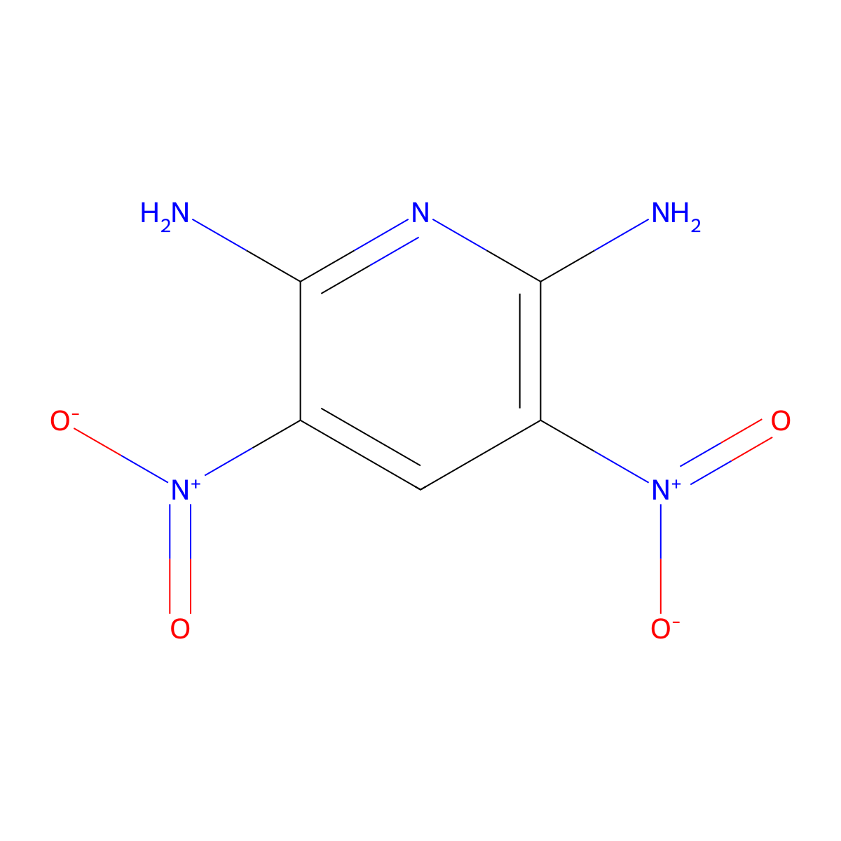 3,5-Dinitropyridine-2,6-diamine molecular structure, CAS 34981-11-8