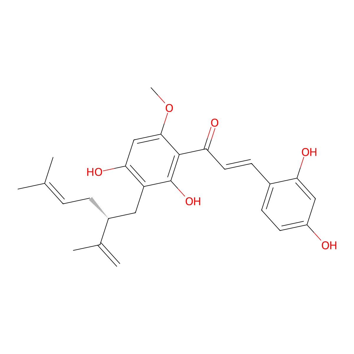 Kuraridin molecular structure, CAS 34981-25-4