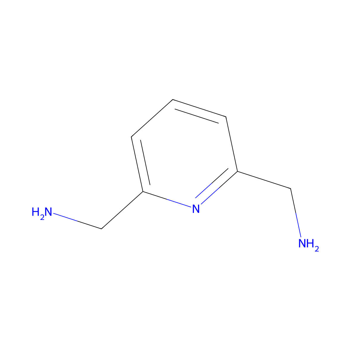 2,6-Pyridinedimethanamine molecular structure, CAS 34984-16-2