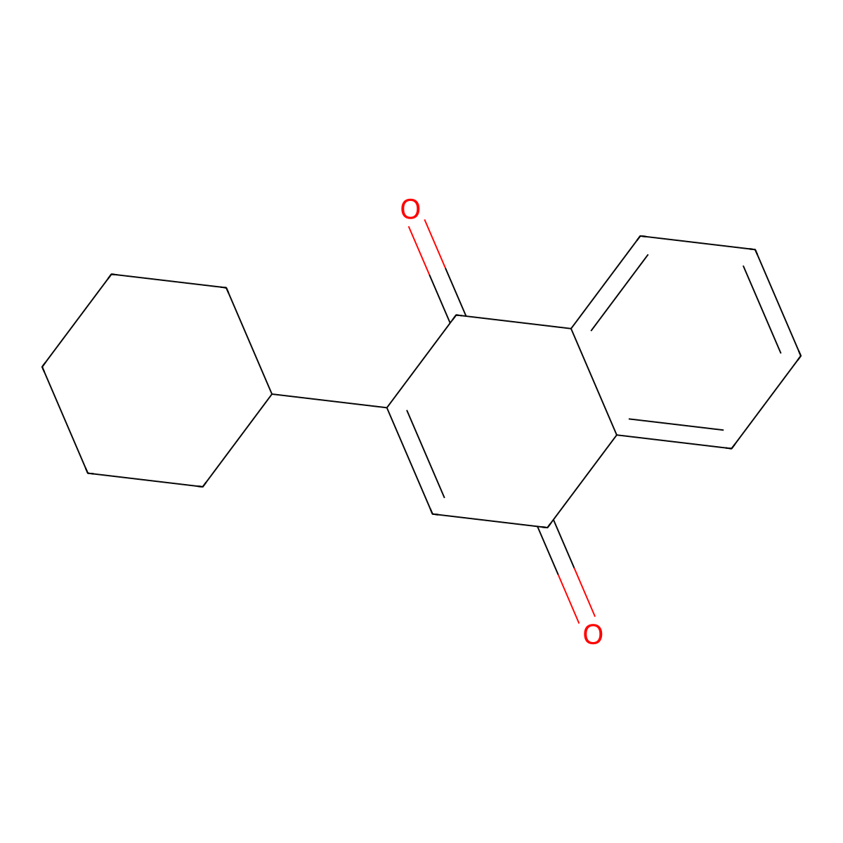 2-Cyclohexyl-1,4-naphthoquinone molecular structure, CAS 34987-31-0