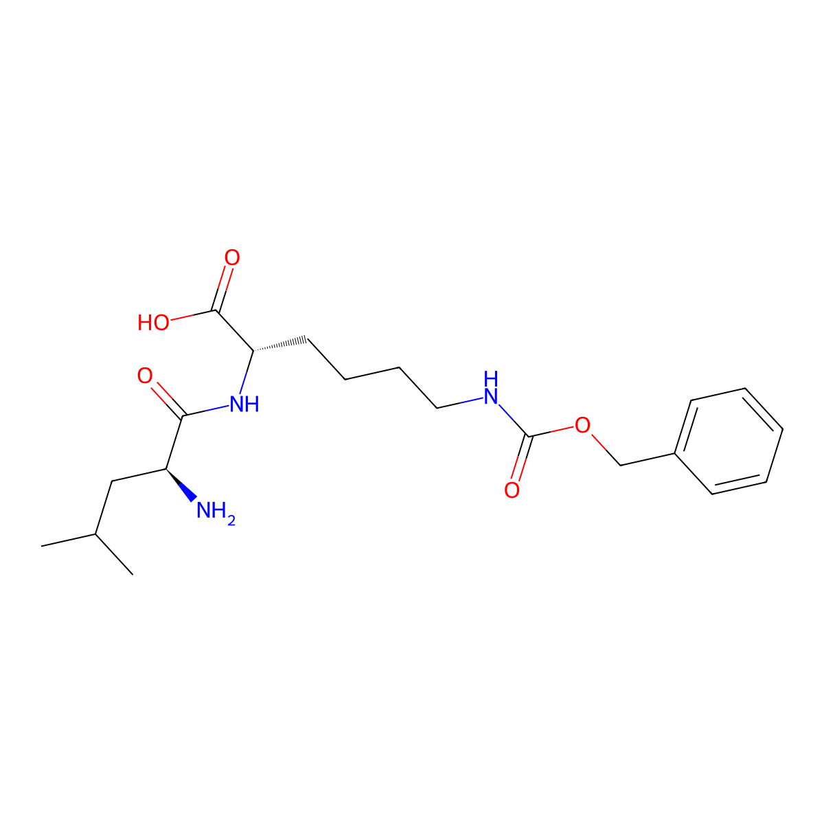 H-Leu-Lys(Z)-OH molecular structure, CAS 34990-61-9
