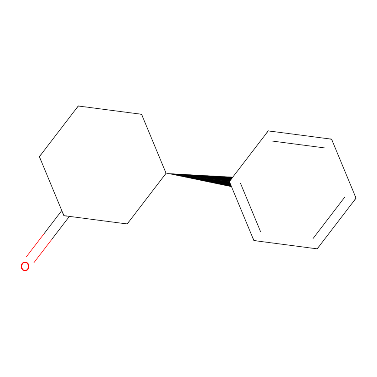 (R)-3-Phenylcyclohexanone molecular structure, CAS 34993-51-6
