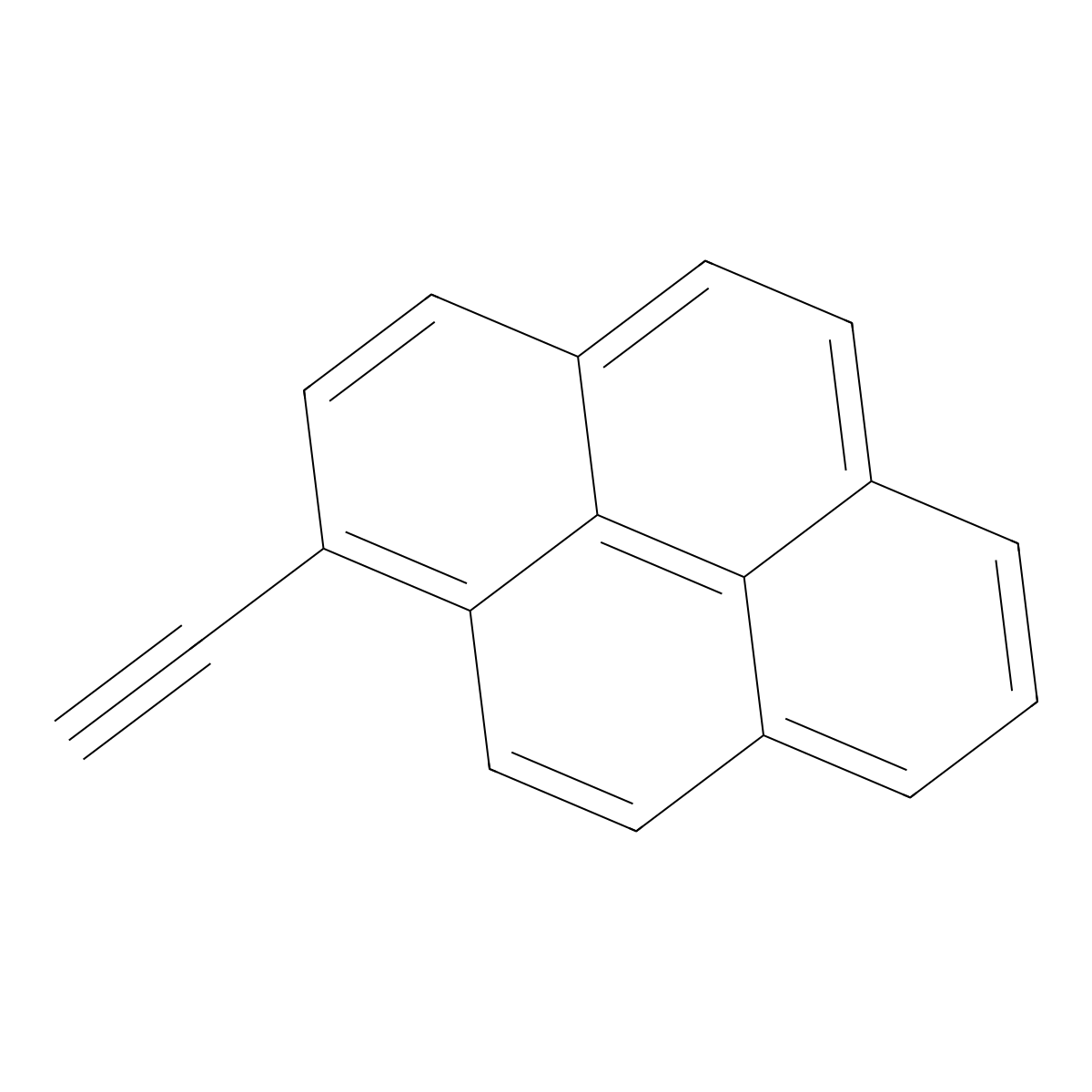 1-Ethynylpyrene molecular structure, CAS 34993-56-1