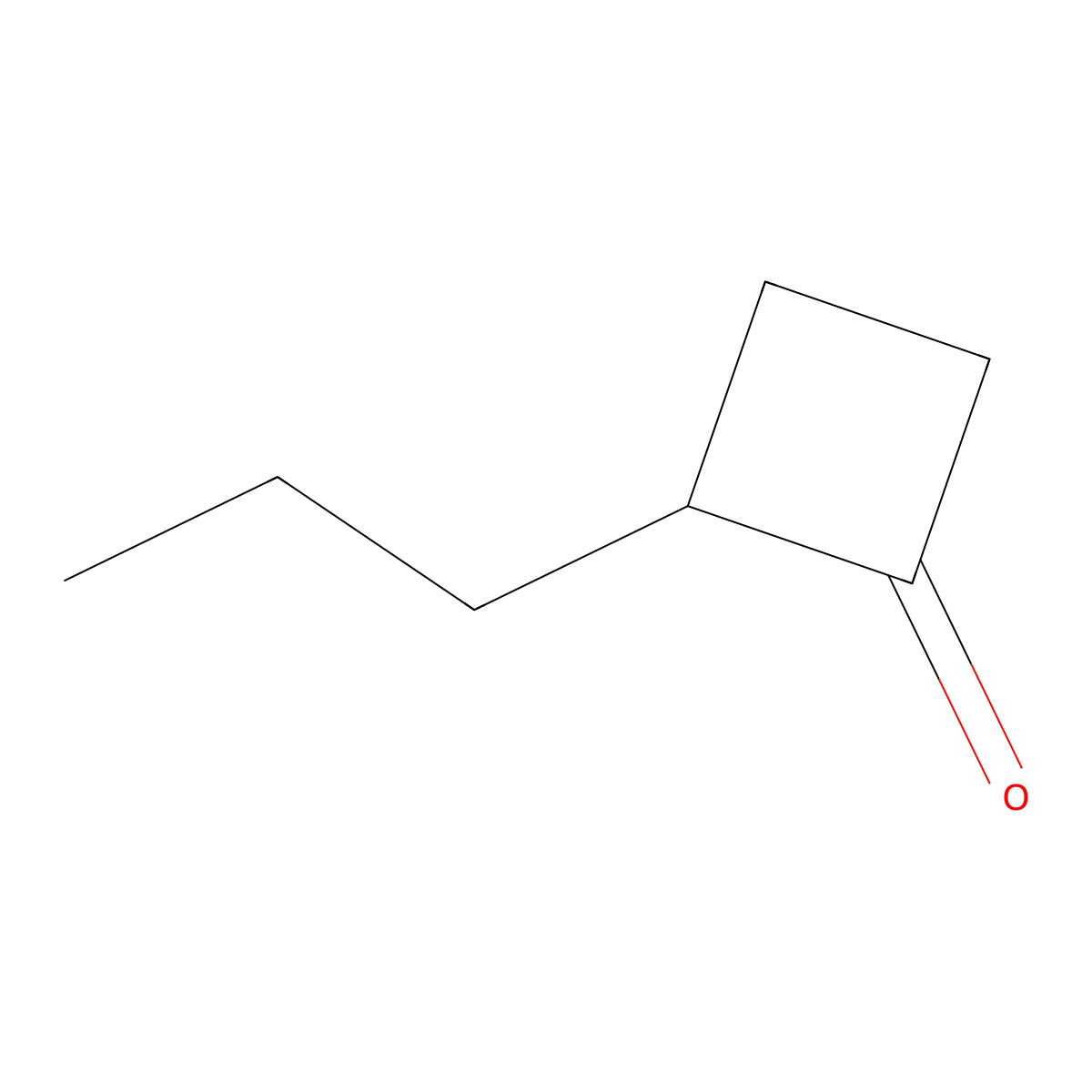 2-Propylcyclobutanone molecular structure, CAS 34995-23-8