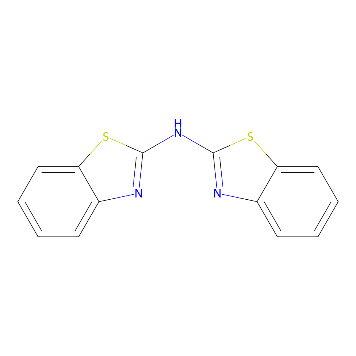 N-(1,3-benzothiazol-2-yl)-1,3-benzothiazol-2-amine molecular structure, CAS 34997-17-6