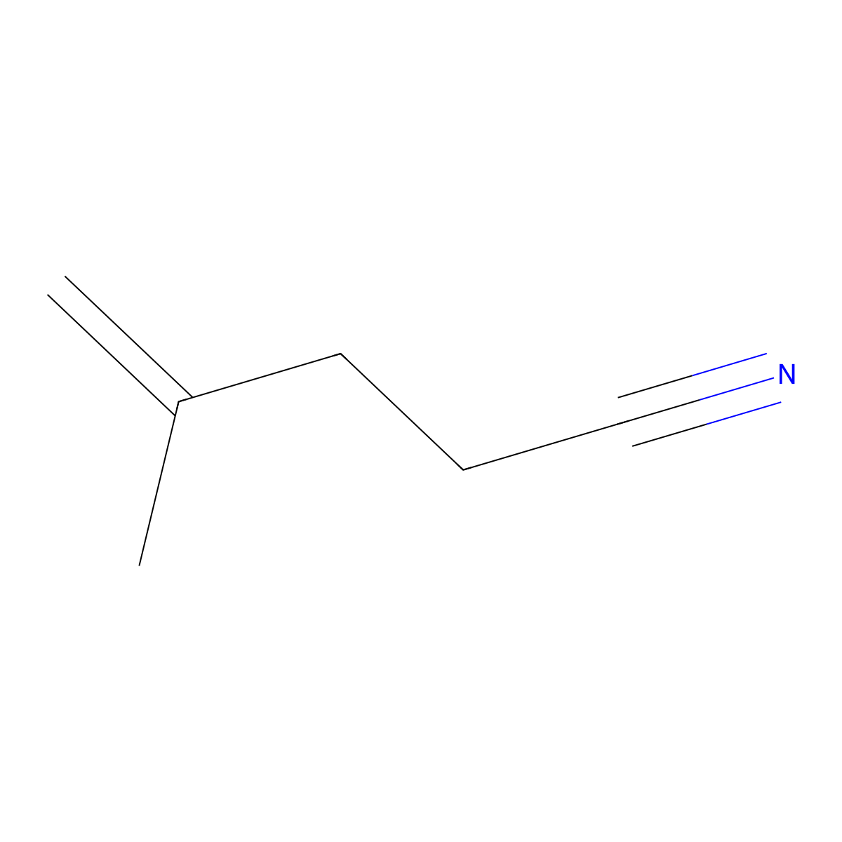 4-Methylpent-4-enenitrile molecular structure, CAS 34998-36-2