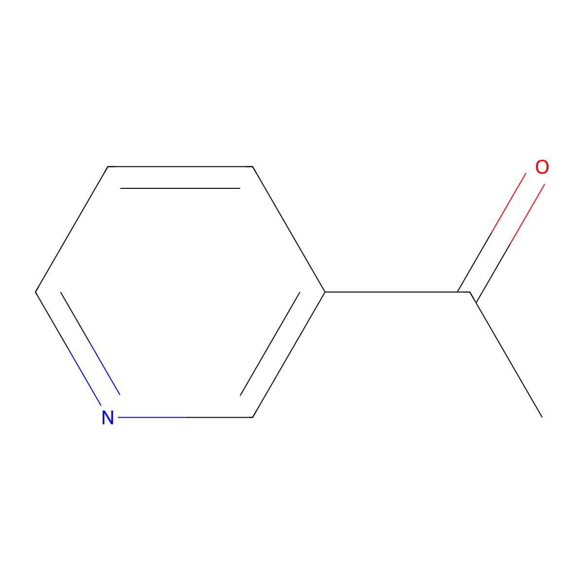 3-Acetylpyridine molecular structure, CAS 350-03-8