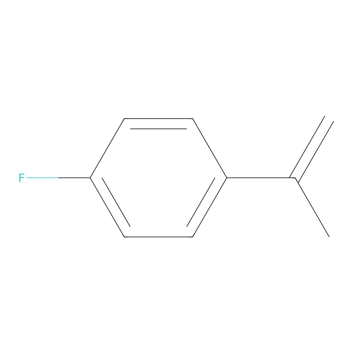 1-Fluoro-4-(isopropenyl)benzene molecular structure, CAS 350-40-3