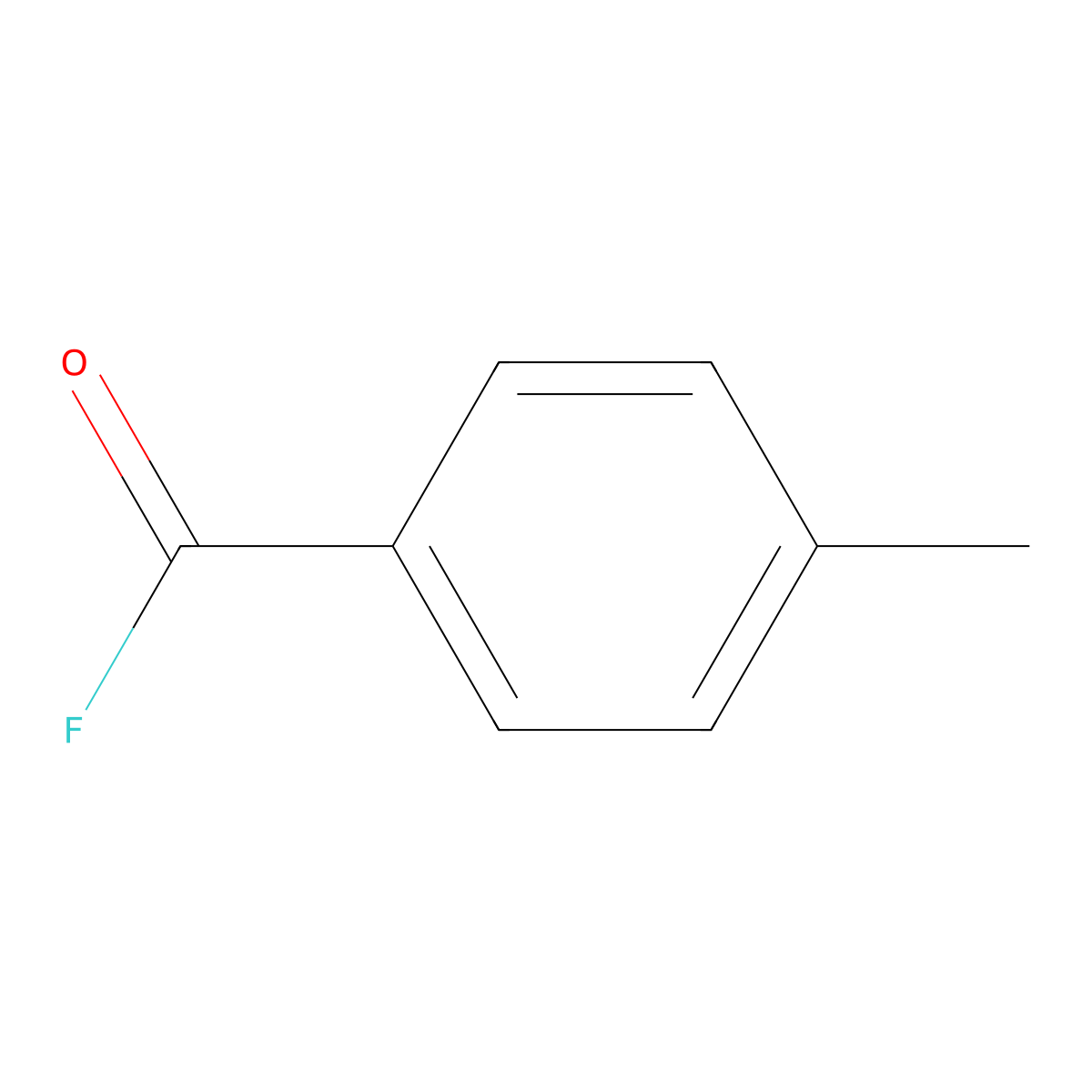 4-Methylbenzoyl fluoride molecular structure, CAS 350-42-5