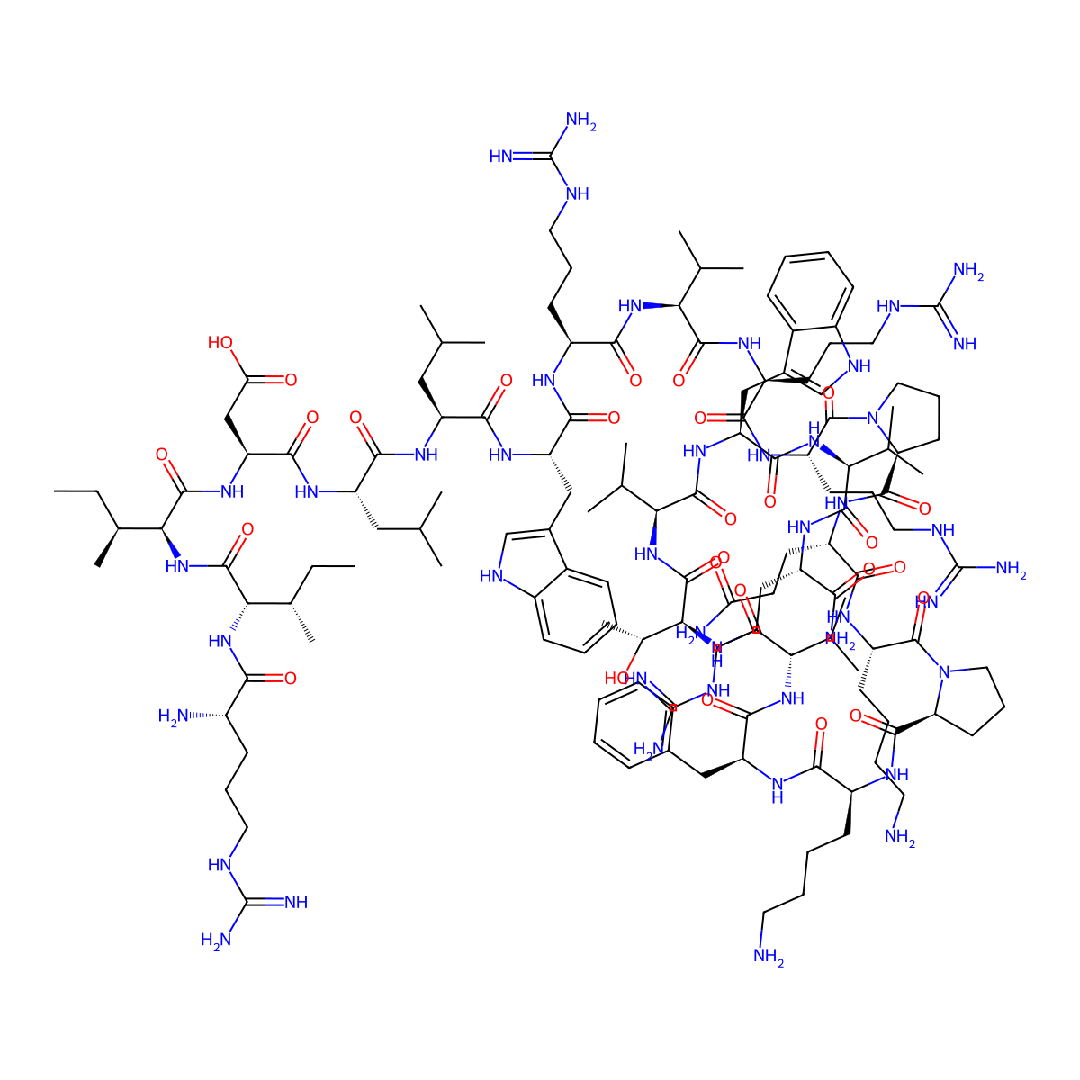Riidllwrvrrpqkpkfvtvwvr-NH2 molecular structure, CAS 350019-43-1