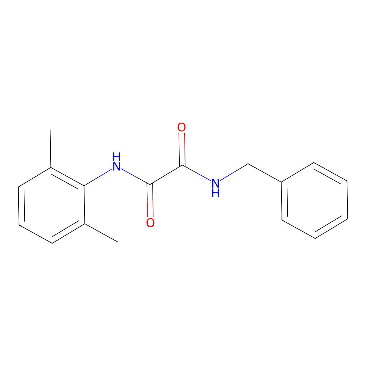 N-Benzyl-N-(2,6-dimethylphenyl)ethanediamide molecular structure, CAS 350029-64-0