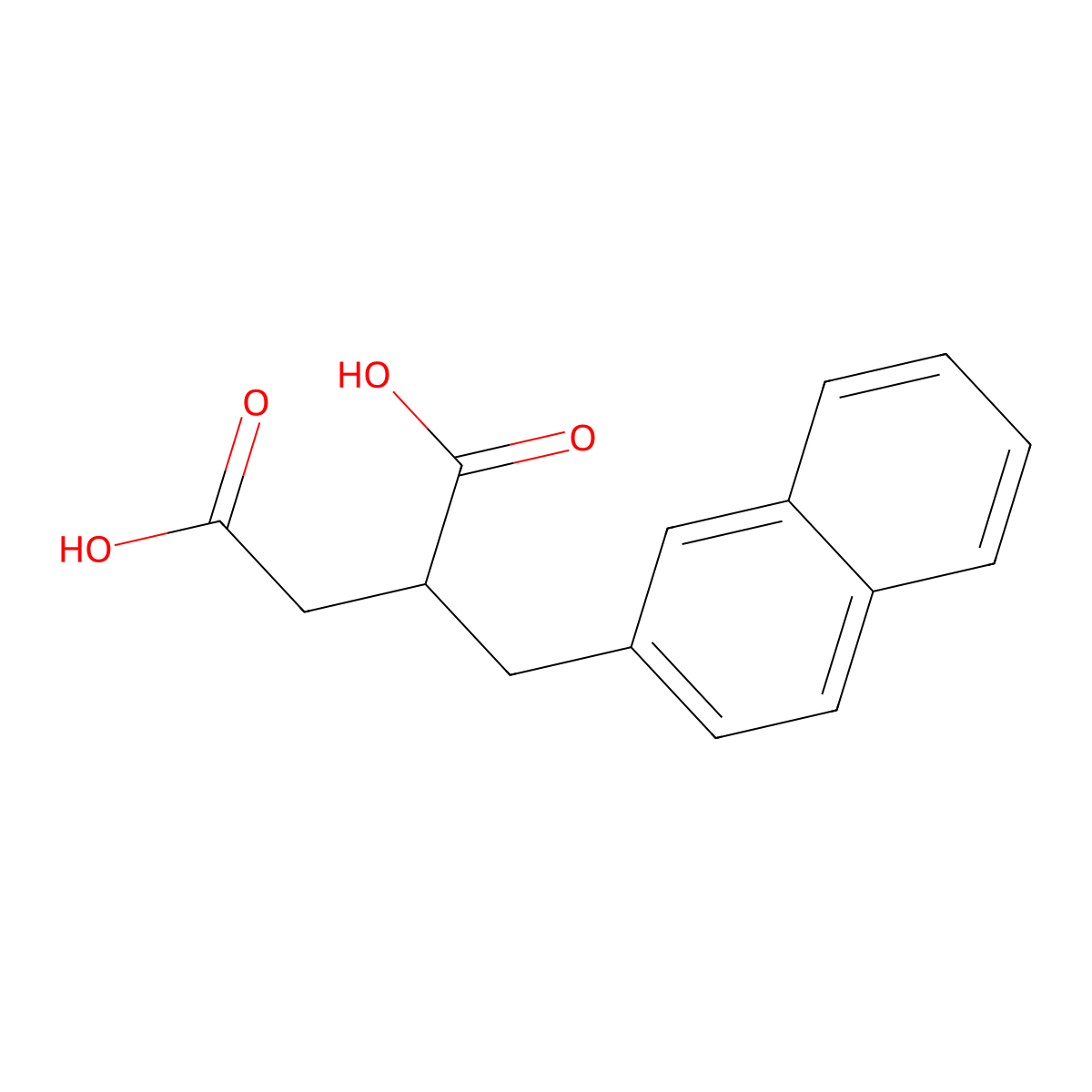 Naphthyl-2-methyl-succinic acid molecular structure, CAS 350044-88-1