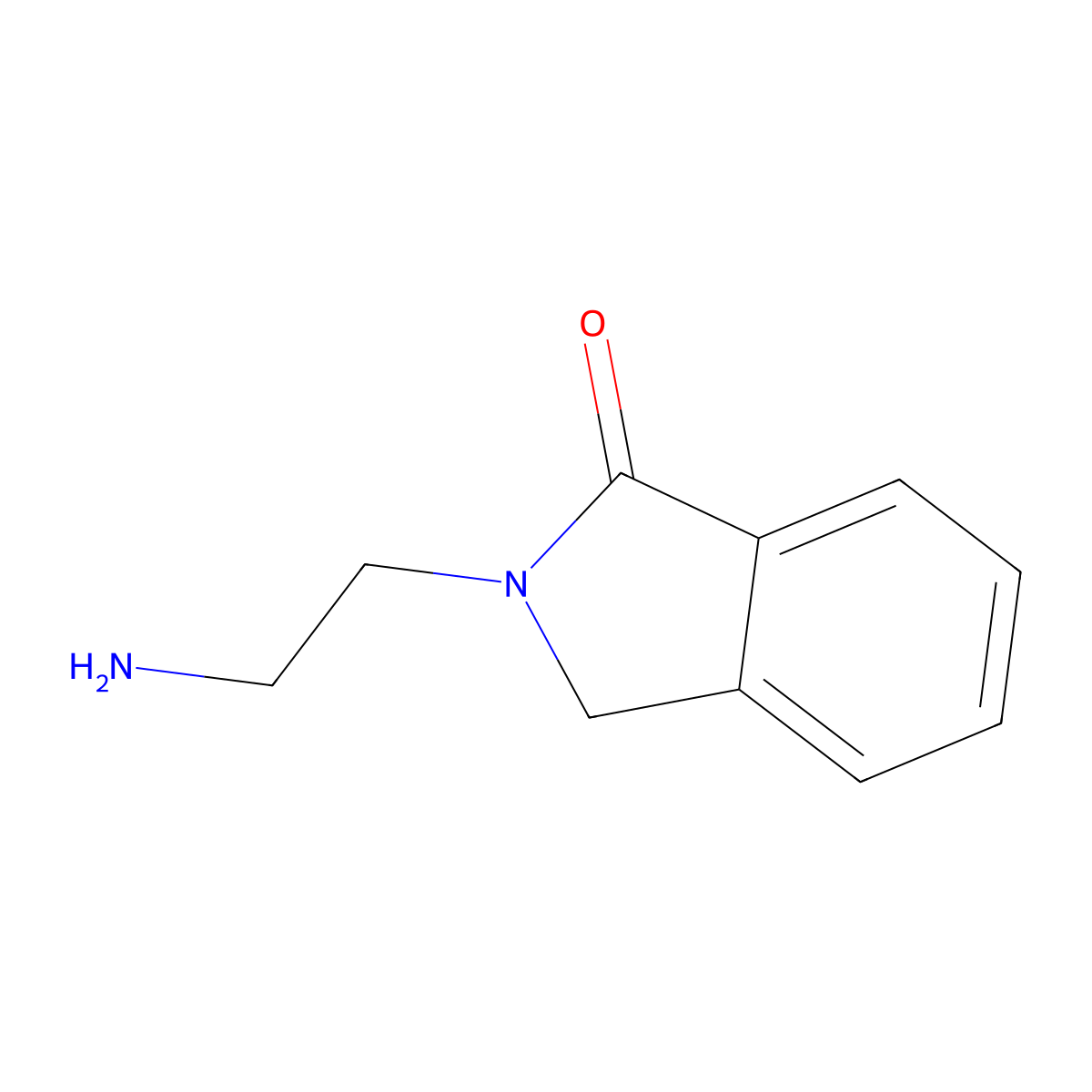 2-(2-Aminoethyl)isoindolin-1-one molecular structure, CAS 350046-24-1