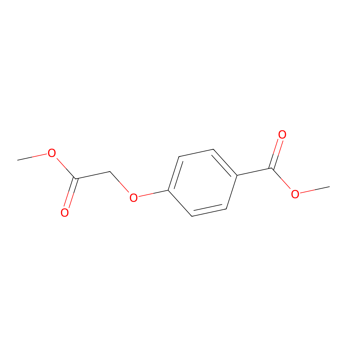 Methyl 4-(2-methoxy-2-oxoethoxy)benzoate molecular structure, CAS 35005-30-2