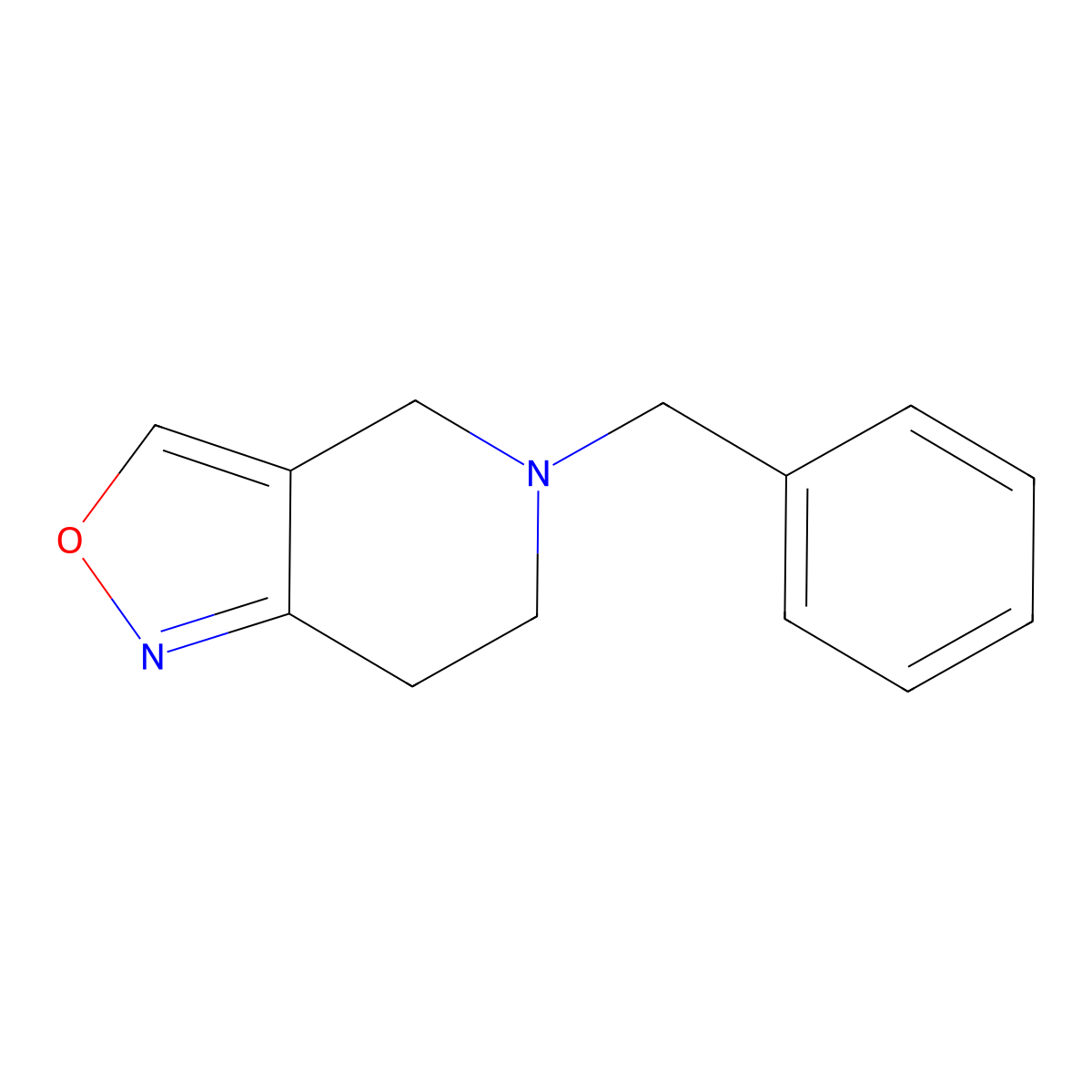 5-Benzyl-4,5,6,7-tetrahydroisoxazolo[4,3-c]pyridine molecular structure, CAS 35005-72-2