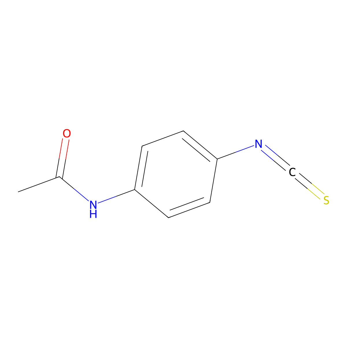 N-(4-isothiocyanatophenyl)acetamide molecular structure, CAS 35008-62-9