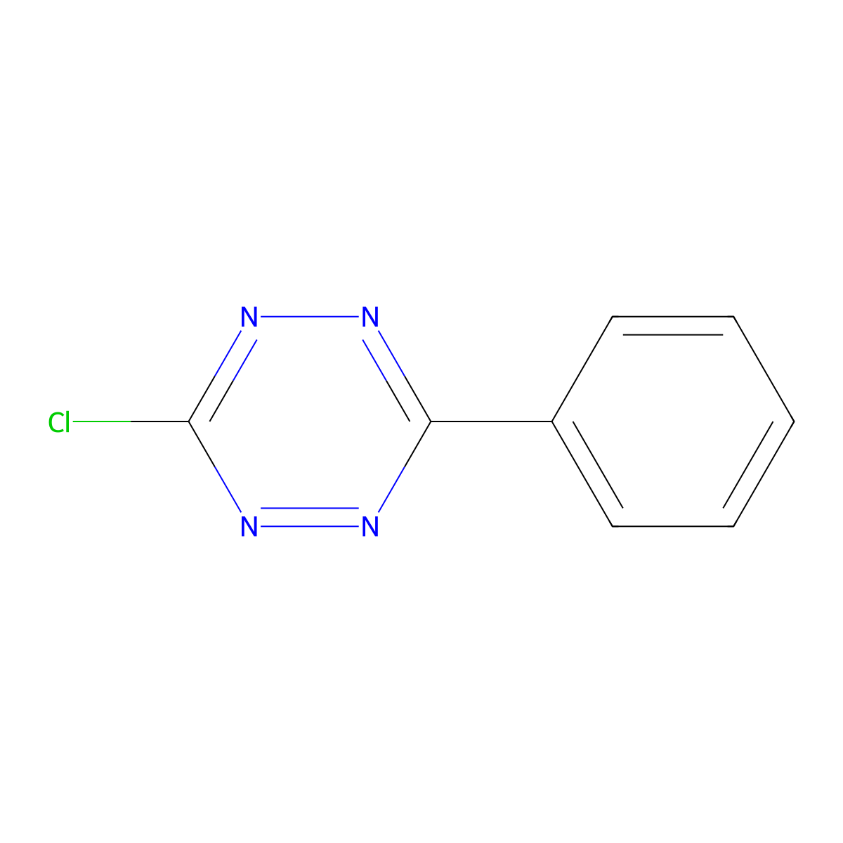 3-Chloro-6-phenyl-1,2,4,5-tetrazine molecular structure, CAS 35011-54-2