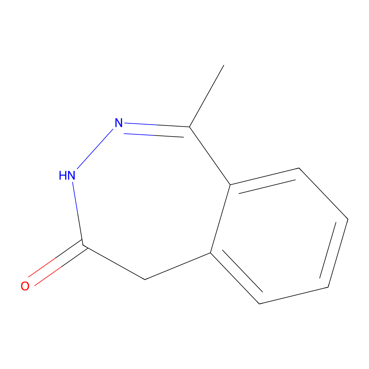1-Methyl-4,5-dihydro-3H-2,3-benzodiazepin-4-one molecular structure, CAS 35011-61-1