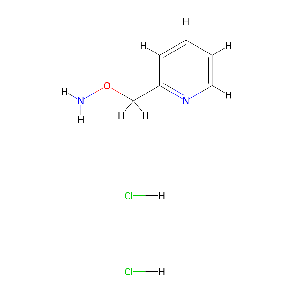 O-[(pyridin-2-yl)methyl]hydroxylamine dihydrochloride molecular structure, CAS 35012-54-5