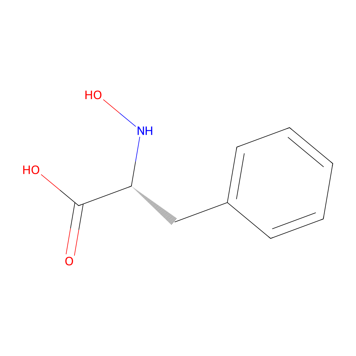 N-Hydroxy-D-phenylalanine molecular structure, CAS 35016-65-0