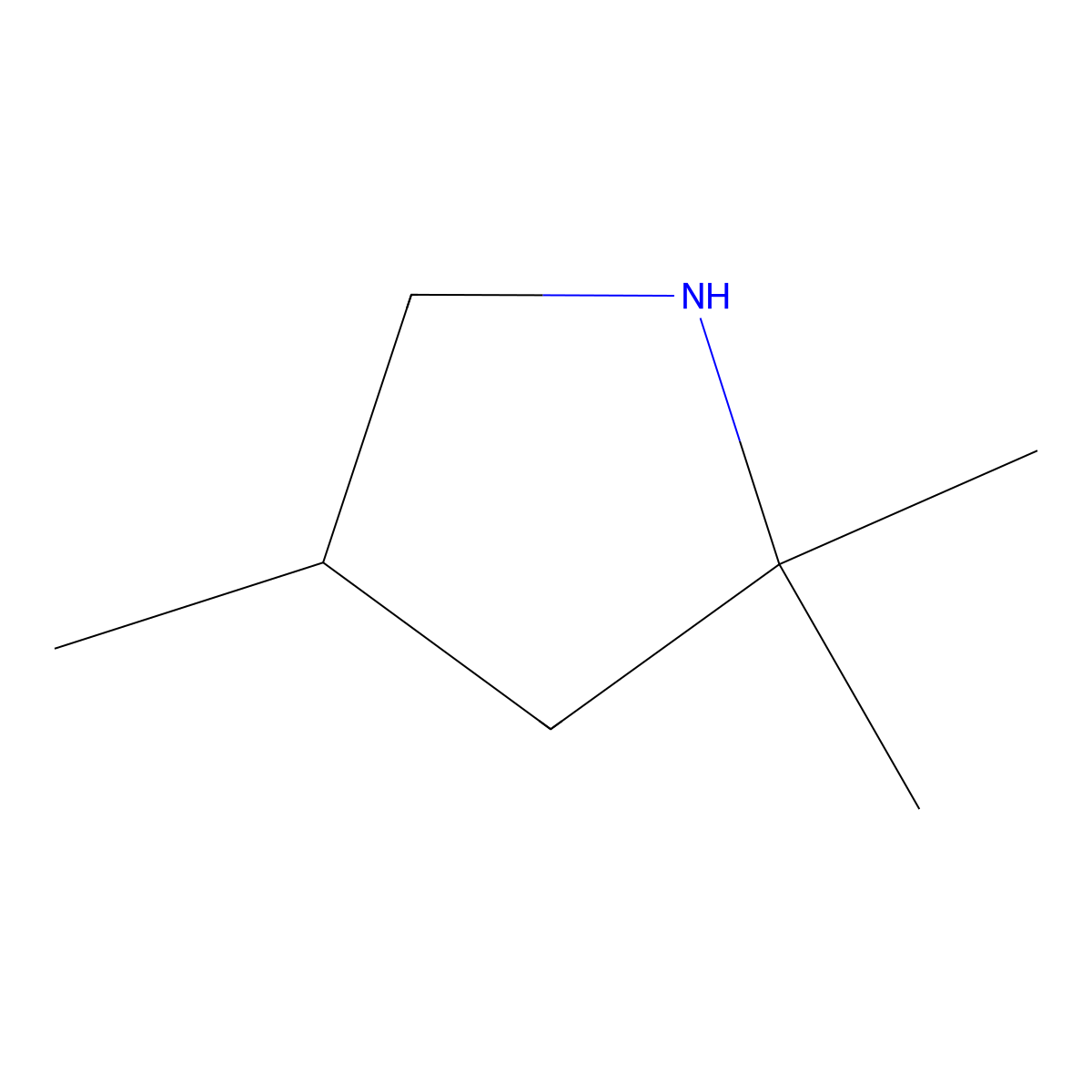 2,2,4-Trimethylpyrrolidine molecular structure, CAS 35018-28-1