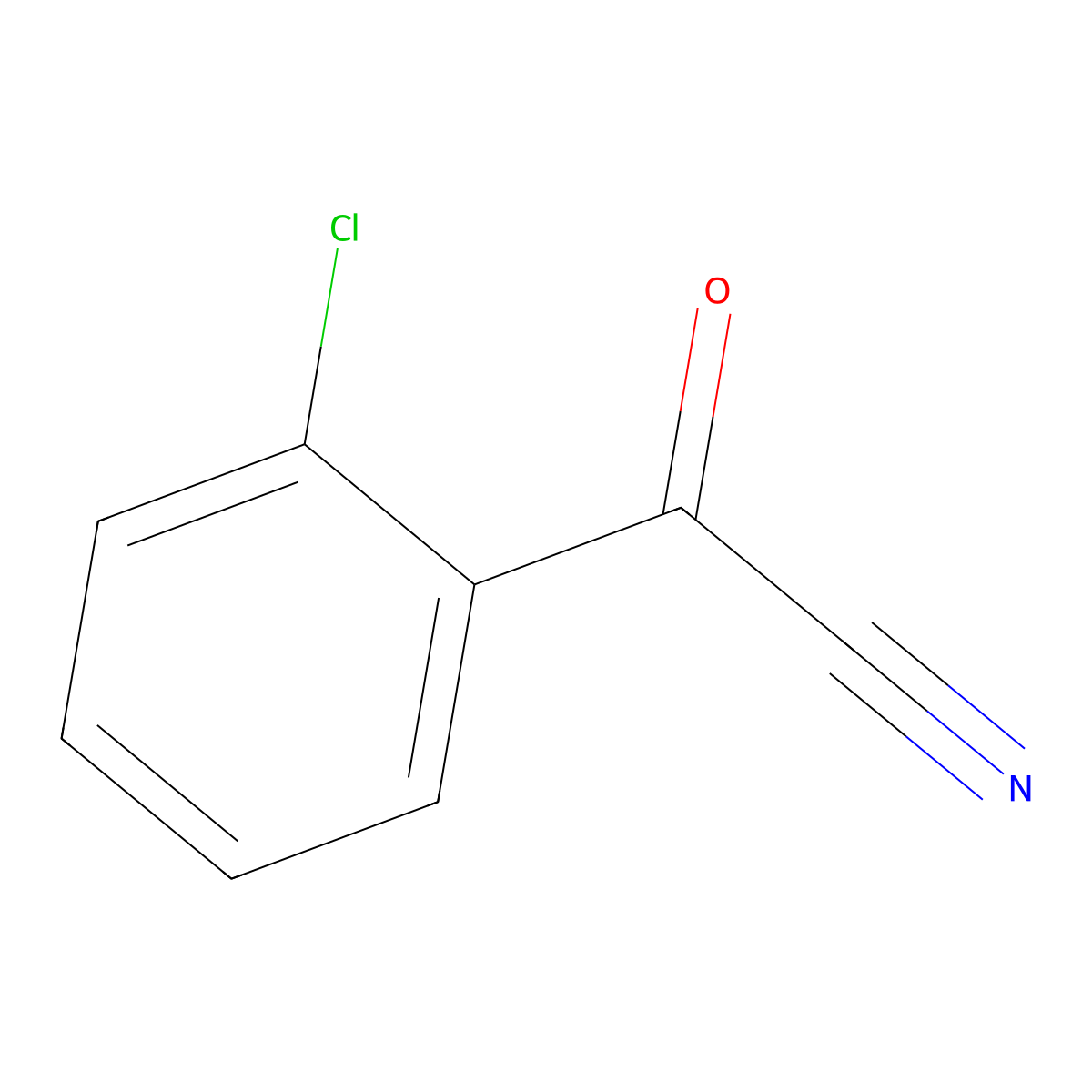 2-Chlorobenzoyl cyanide molecular structure, CAS 35022-42-5