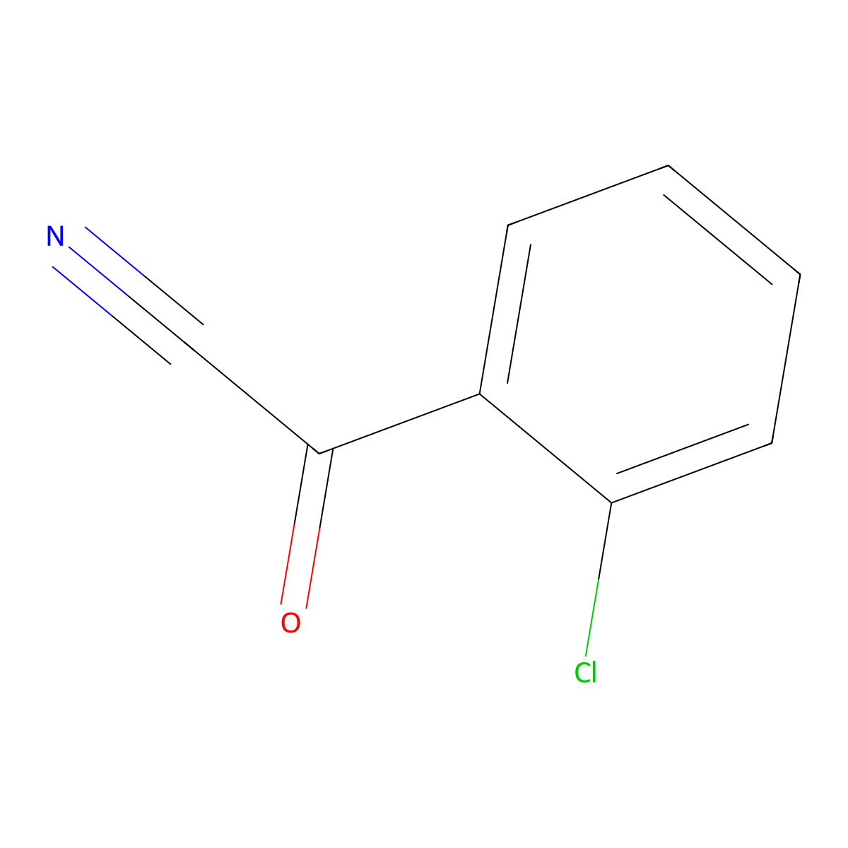 2-Chlorobenzoyl cyanide molecular structure, CAS 35022-42-5