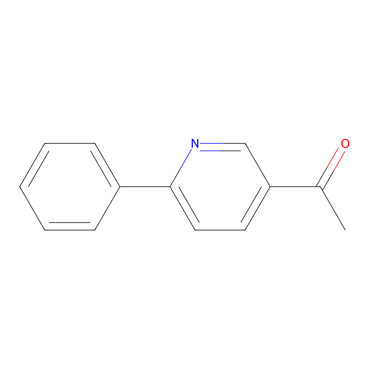 1-(6-Phenylpyridin-3-yl)ethanone molecular structure, CAS 35022-79-8