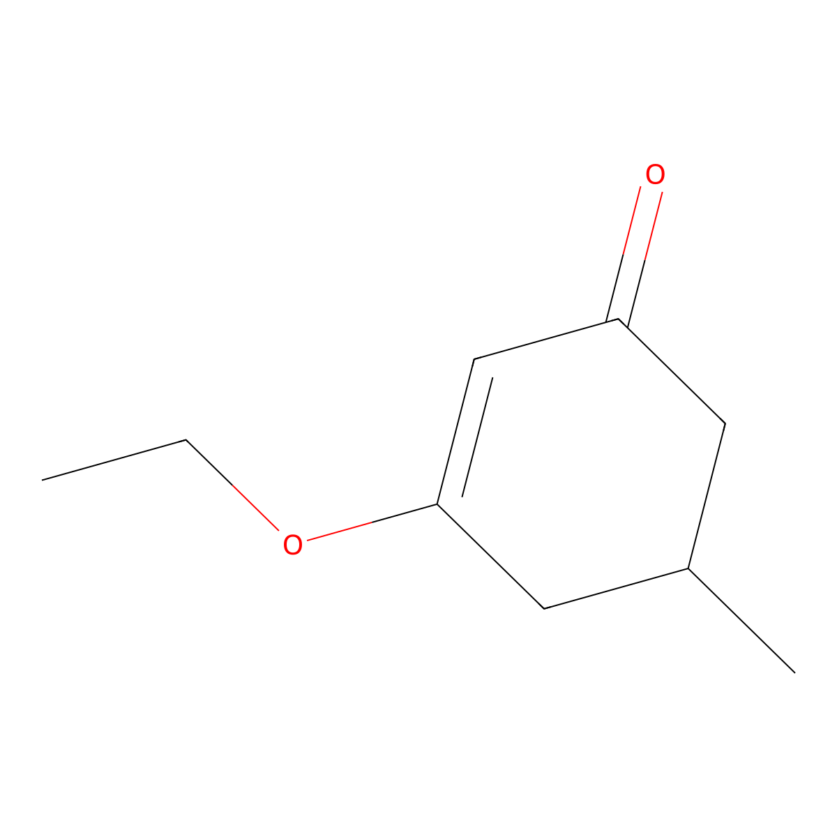 2-Cyclohexen-1-one, 3-ethoxy-5-methyl- molecular structure, CAS 35023-83-7