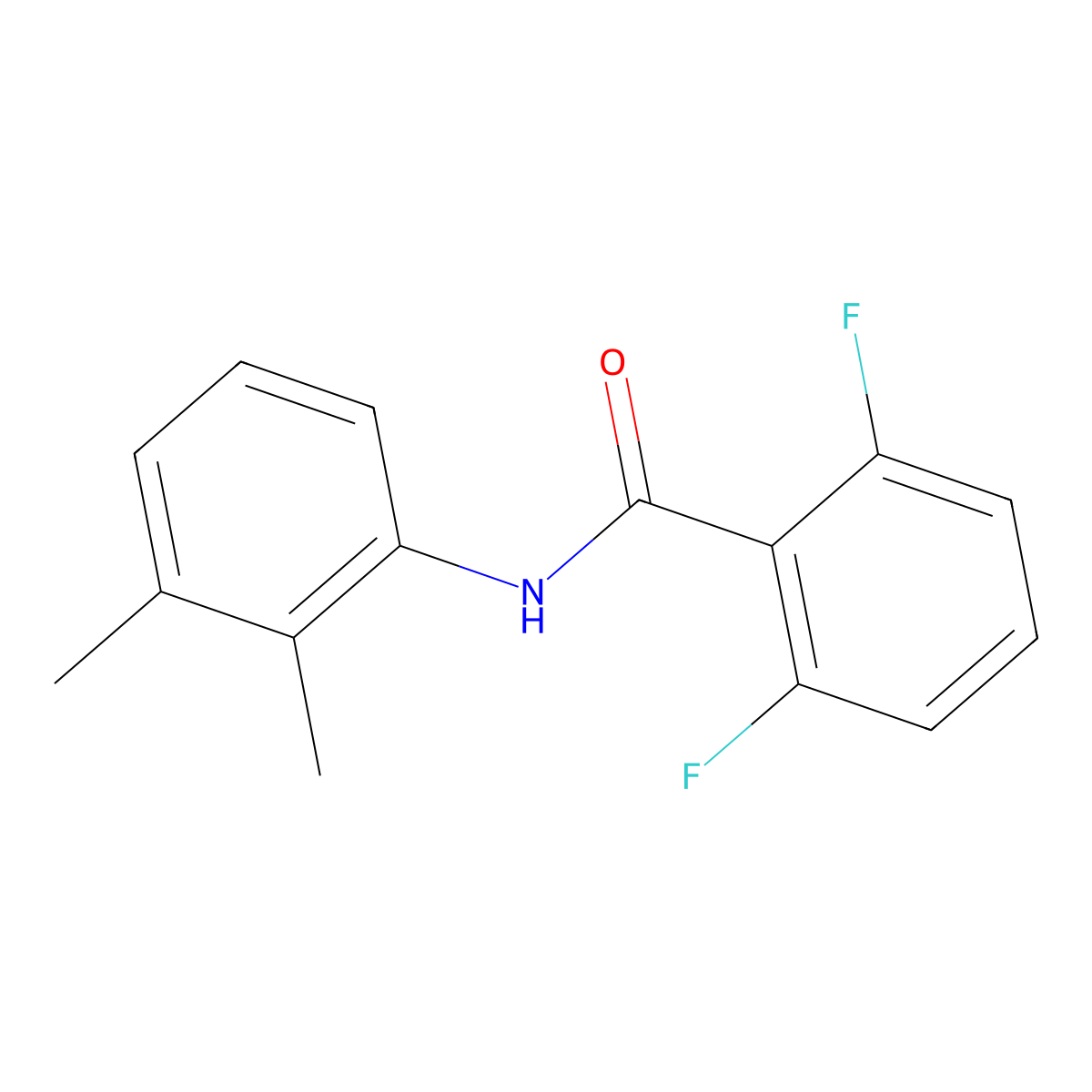 N-(2,3-dimethylphenyl)-2,6-difluorobenzamide molecular structure, CAS 350247-42-6