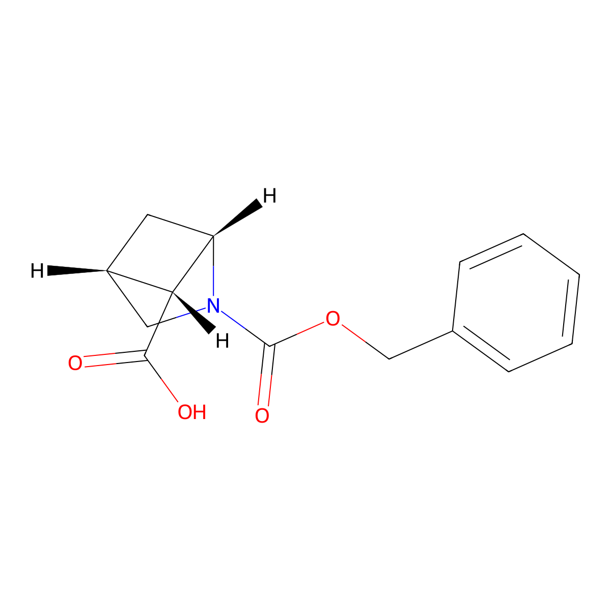 rac-(1R,4S,5S)-2-[(benzyloxy)carbonyl]-2-azabicyclo[2.1.1]hexane-5-carboxylic acid molecular structure, CAS 350252-90-3