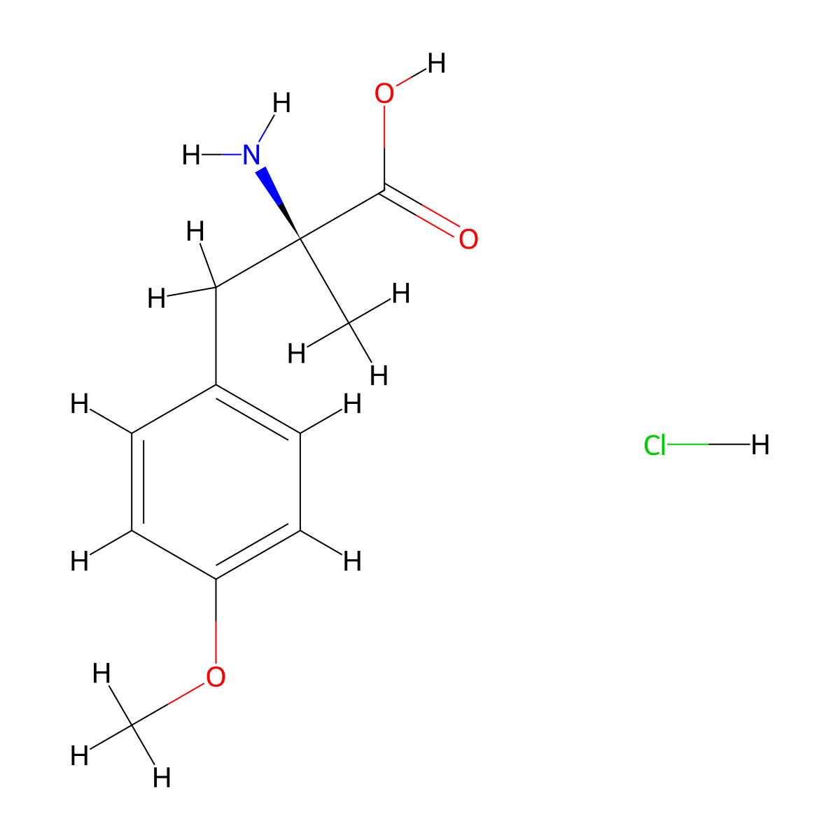 O,alpha-Dimethyl-L-tyrosine Hydrochloride molecular structure, CAS 35026-10-9