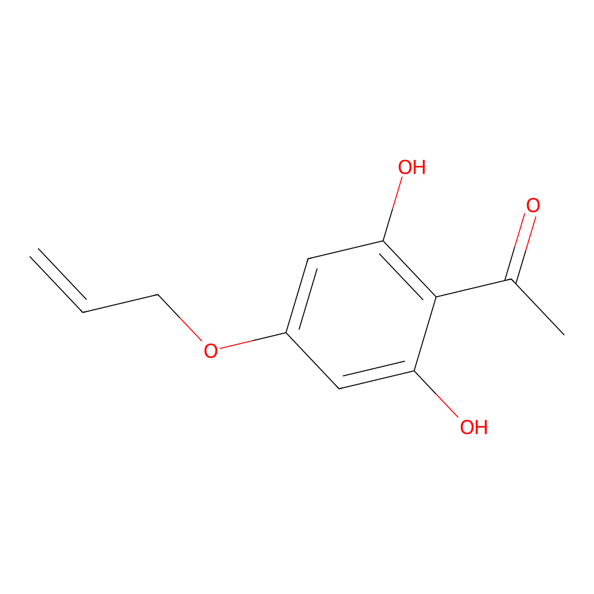 1-[4-(Allyloxy)-2,6-dihydroxyphenyl]ethanone molecular structure, CAS 35028-03-6