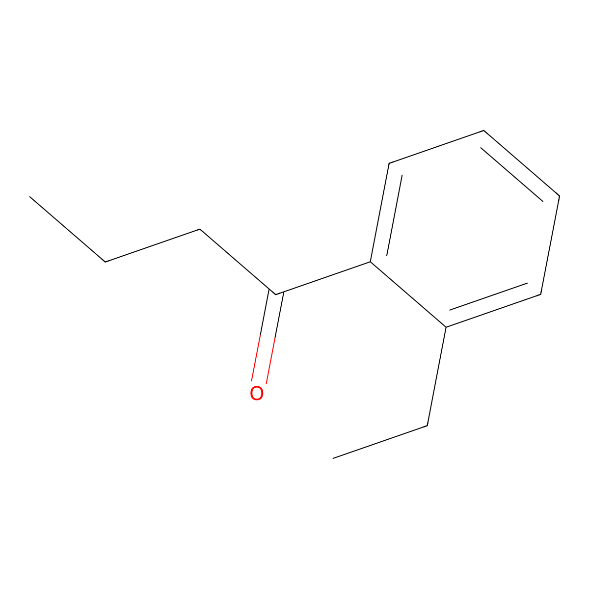 2'-Ethylbutyrophenone molecular structure, CAS 35028-12-7