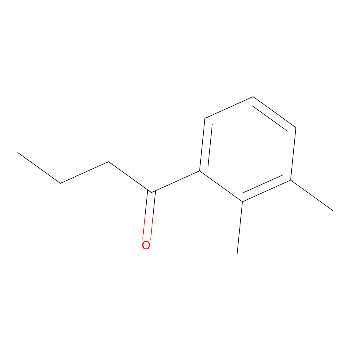 2',3'-Dimethylbutyrophenone molecular structure, CAS 35028-16-1