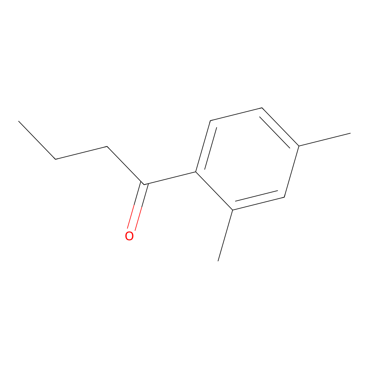 2',4'-Dimethylbutyrophenone molecular structure, CAS 35031-57-3