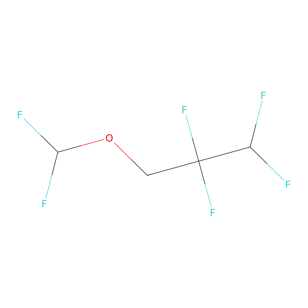 3-(Difluoromethoxy)-1,1,2,2-tetrafluoropropane molecular structure, CAS 35042-99-0