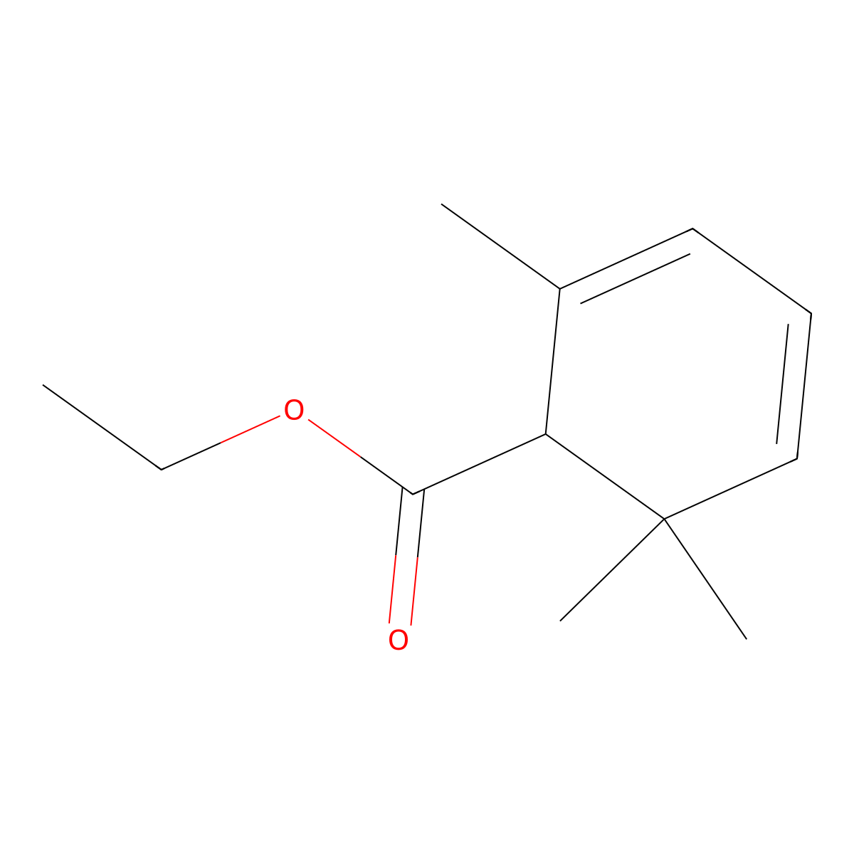 Ethyl alpha-safranate molecular structure, CAS 35044-57-6