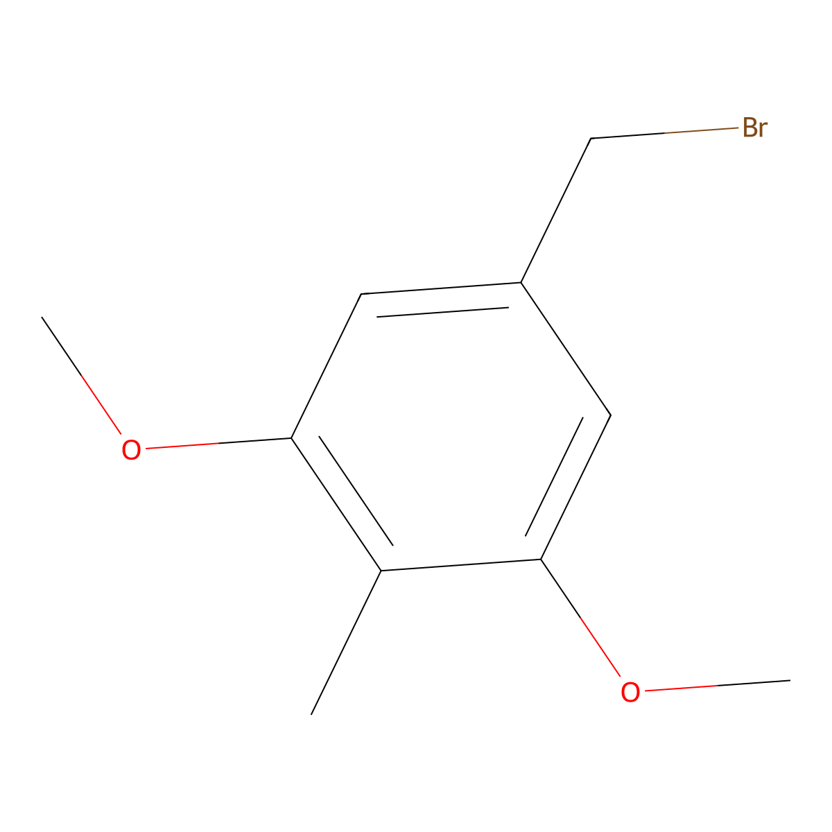 5-(Bromomethyl)-1,3-dimethoxy-2-methylbenzene molecular structure, CAS 35047-51-9