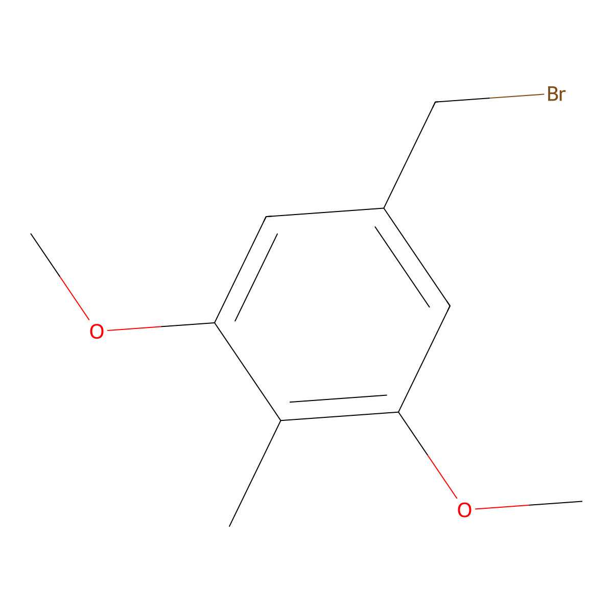 5-(Bromomethyl)-1,3-dimethoxy-2-methylbenzene molecular structure, CAS 35047-51-9
