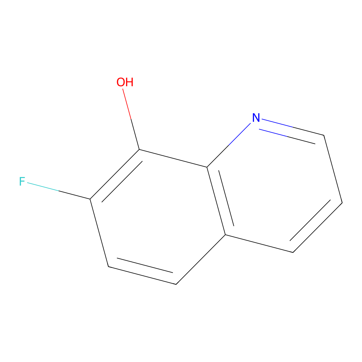 7-Fluoroquinolin-8-ol molecular structure, CAS 35048-10-3