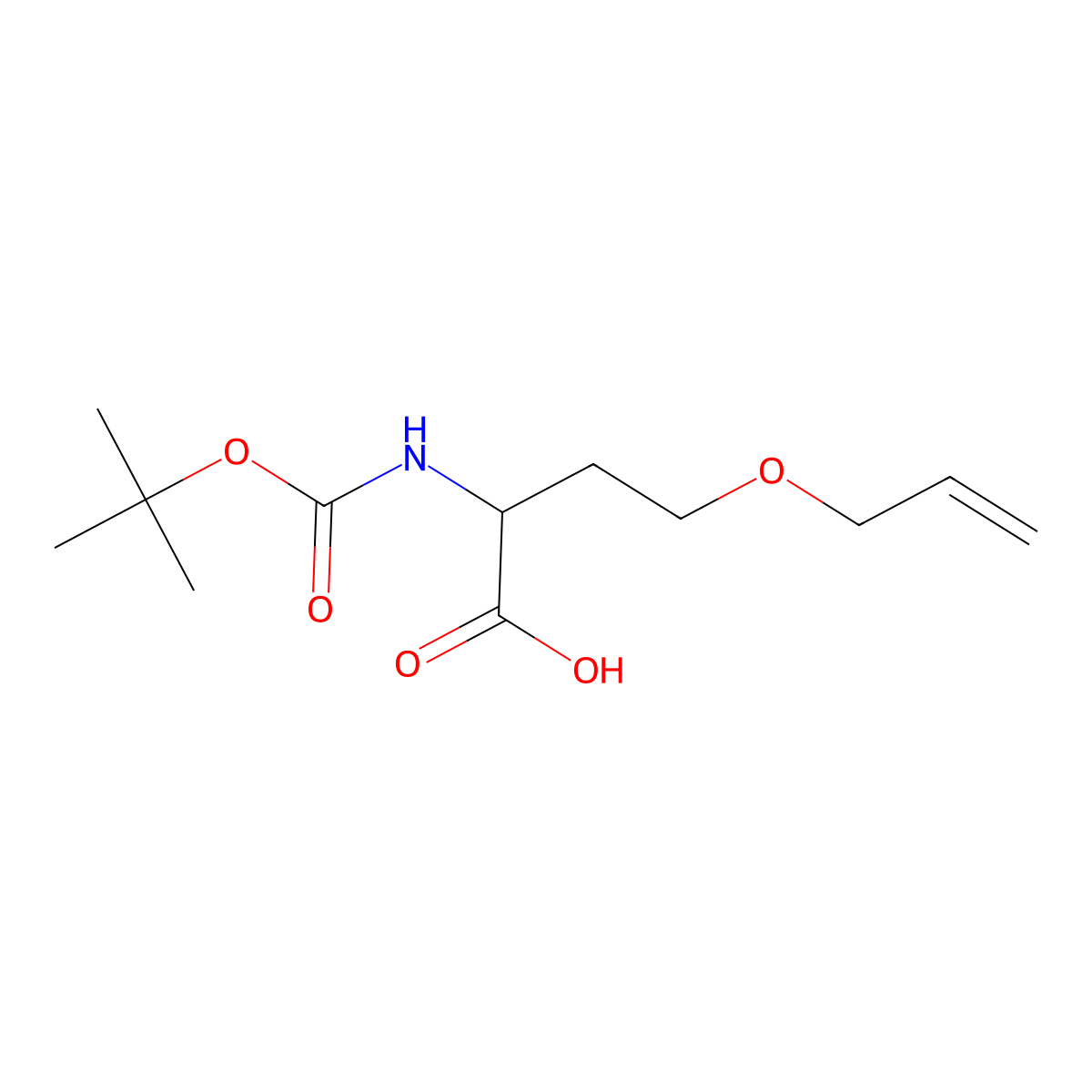 N-Boc-O-allyl-L-homoserine molecular structure, CAS 350498-77-0