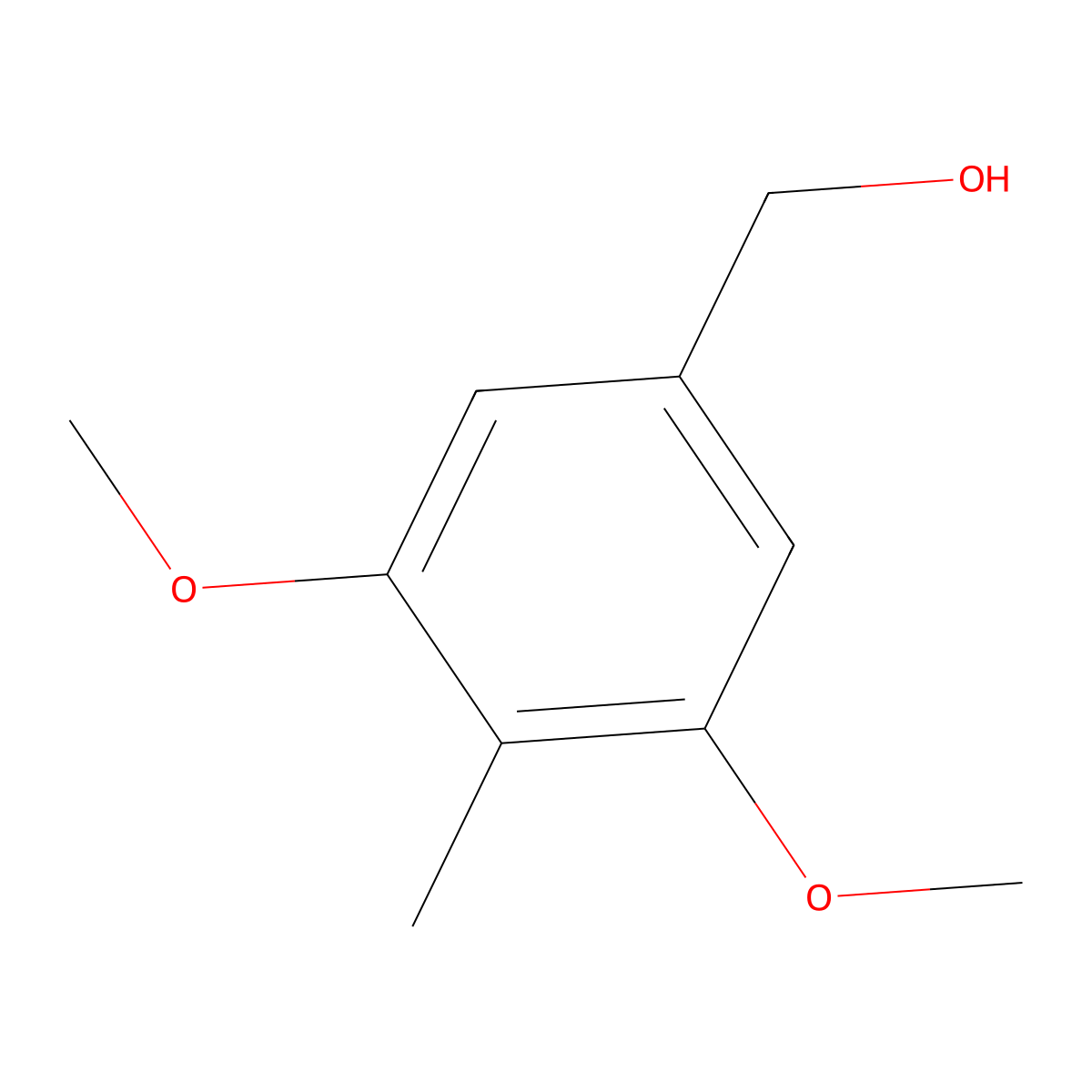 (3,5-Dimethoxy-4-methylphenyl)methanol molecular structure, CAS 35052-27-8