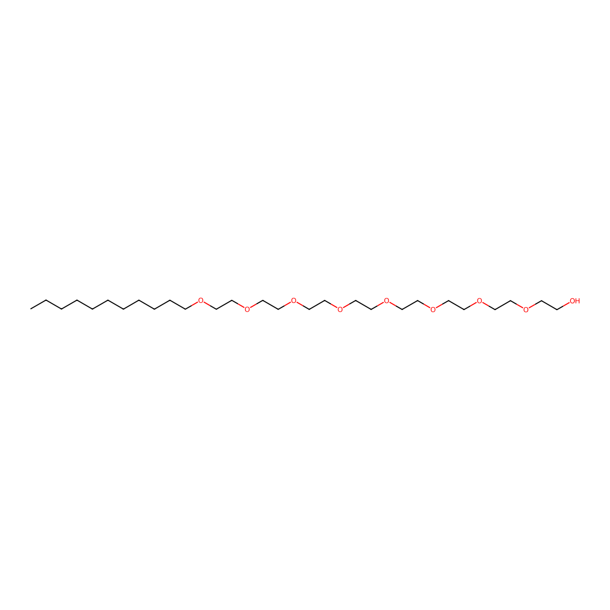 C11-PEG9-alcohol molecular structure, CAS 35056-97-4