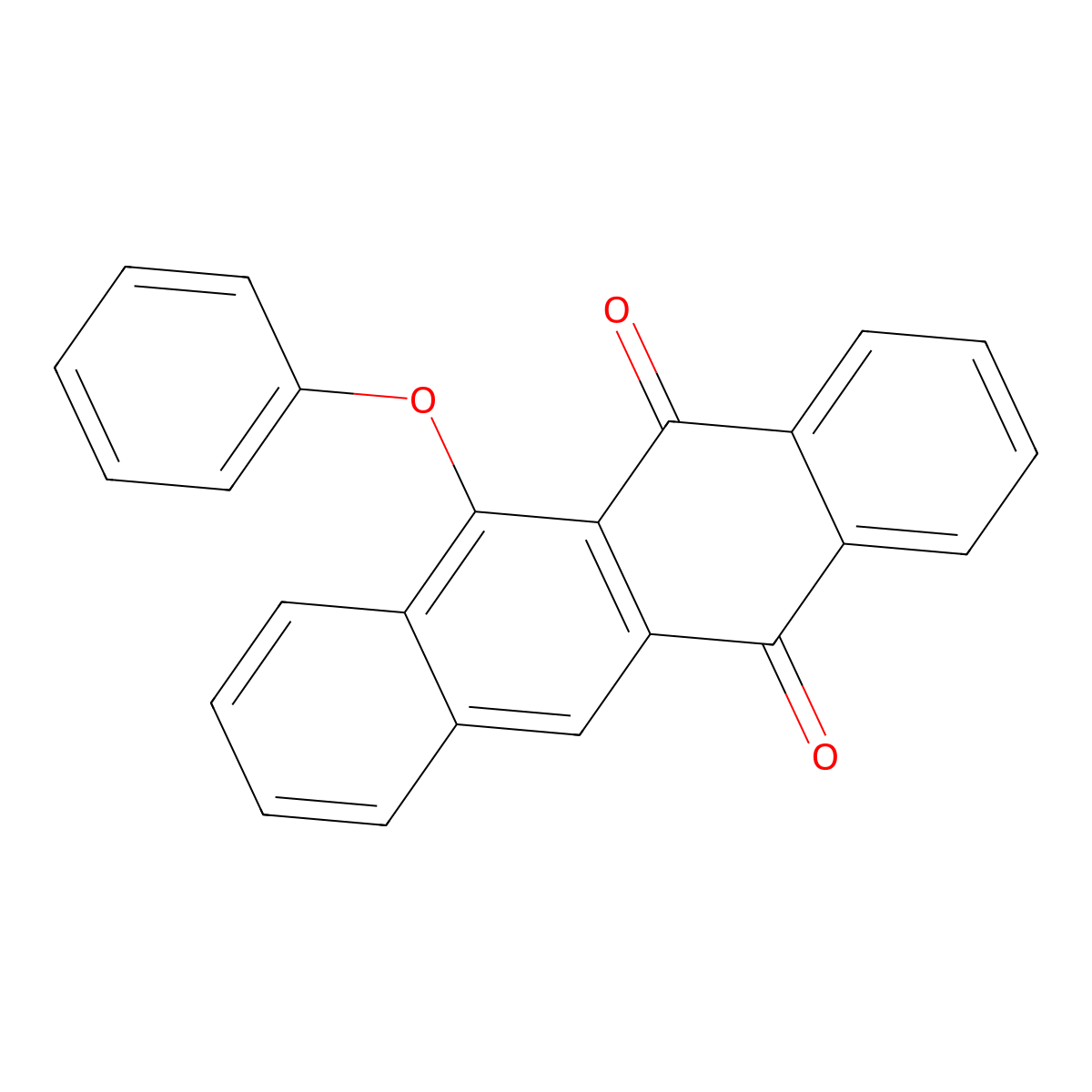 6-Phenoxytetracene-5,12-dione molecular structure, CAS 35058-42-5