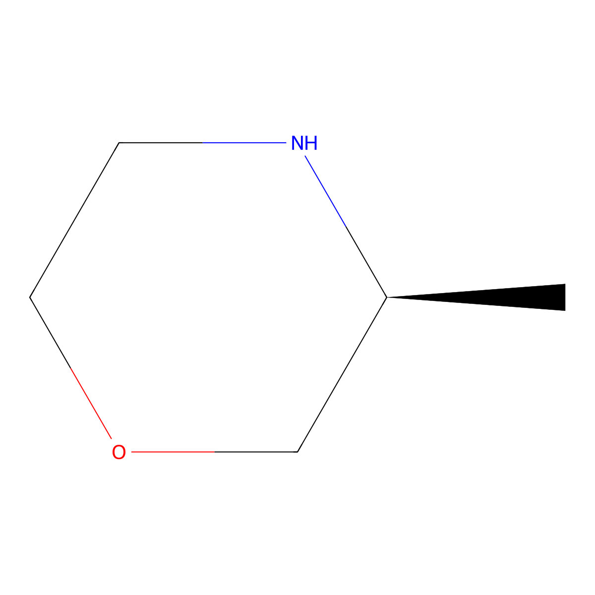(3S)-3-methylmorpholine molecular structure, CAS 350595-57-2