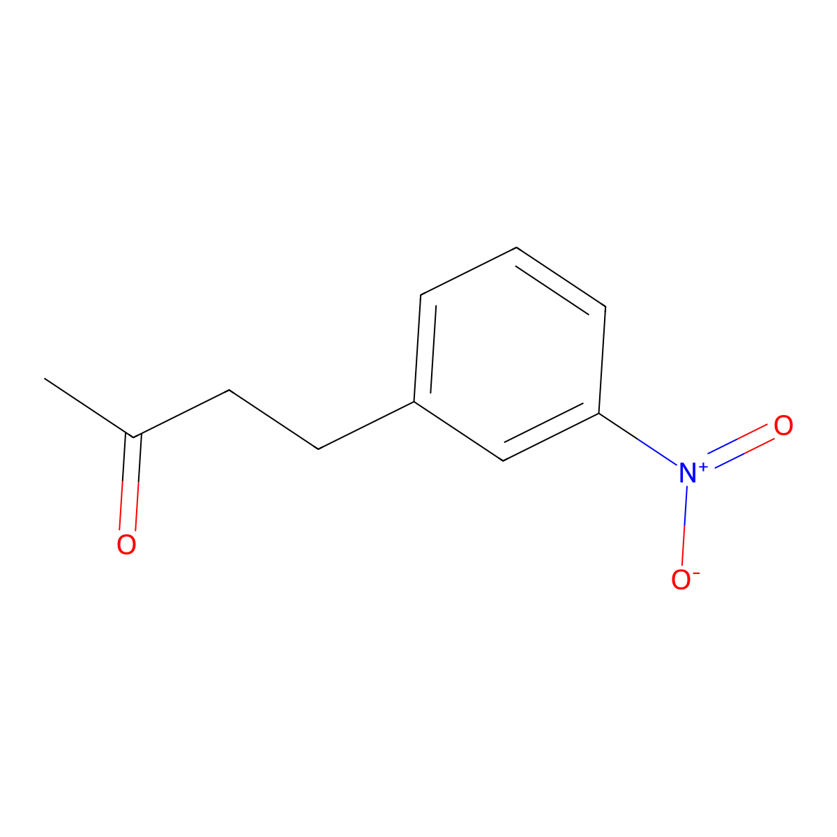 4-(3-Nitrophenyl)butan-2-one molecular structure, CAS 3506-81-8