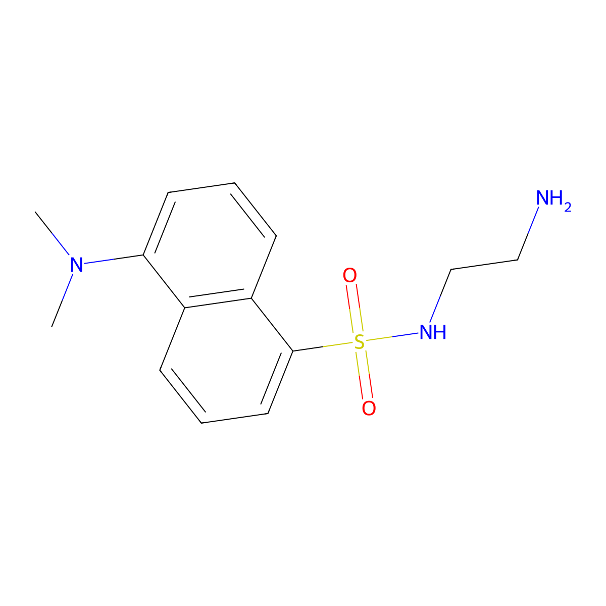 Dansylethylenediamine molecular structure, CAS 35060-08-3
